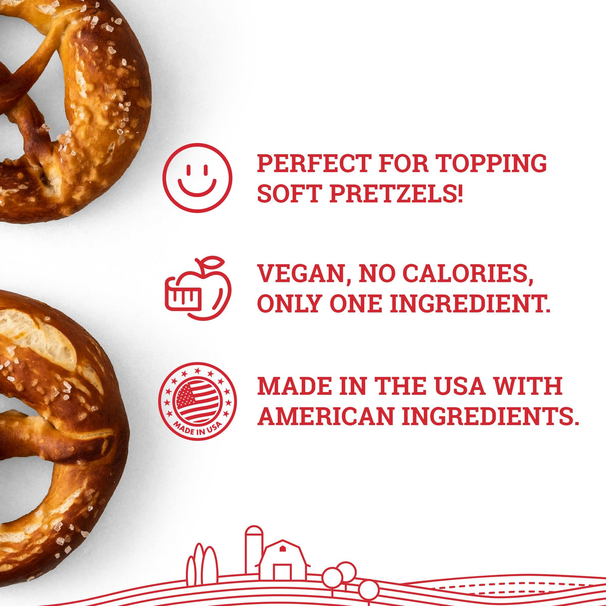 Hoosier Hill Farm pretzel salt topping on a bagel adds a crunchy finish.