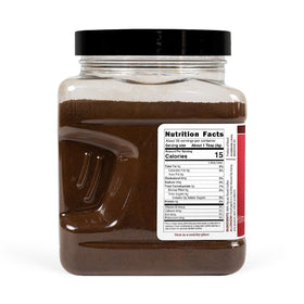 Espresso powder dissolved in water demonstrating coffee substitute for baking.
