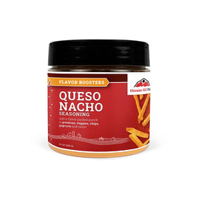 Hoosier Hill Farm Queso Nacho Seasoning bottle adds cheesy flavor to snacks