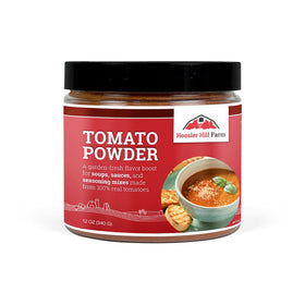Hoosier Hill Farm tomato powder 12oz jar front view for quick flavor boost