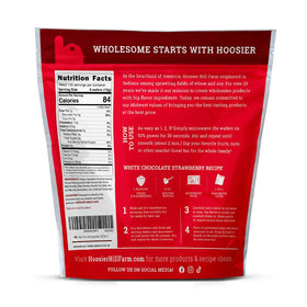 Hoosier Hill Farm white melting wafers packaged in a five-pound bag.