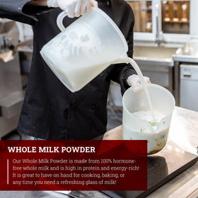 Hoosier Hill Farm milk powder used in cooking for rich sauces.