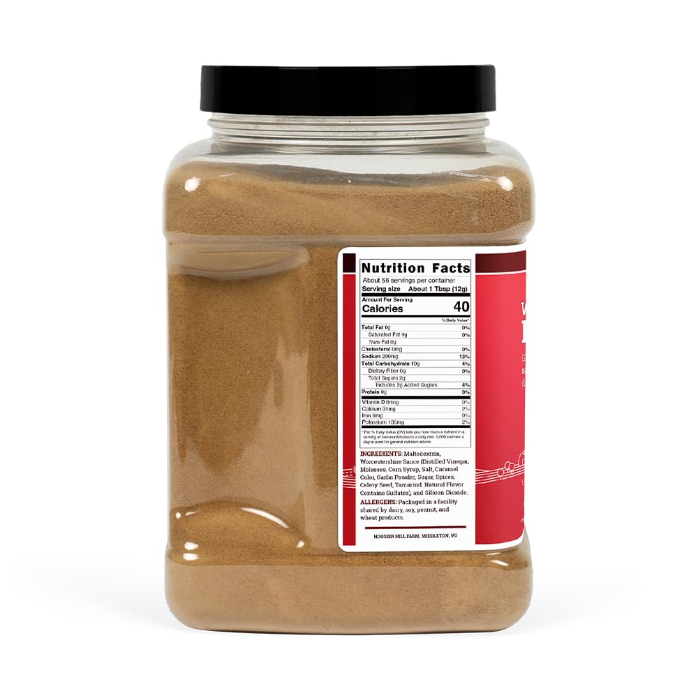 Hoosier Hill Farm Worcestershire Powder enhances soups and stews with savory depth.