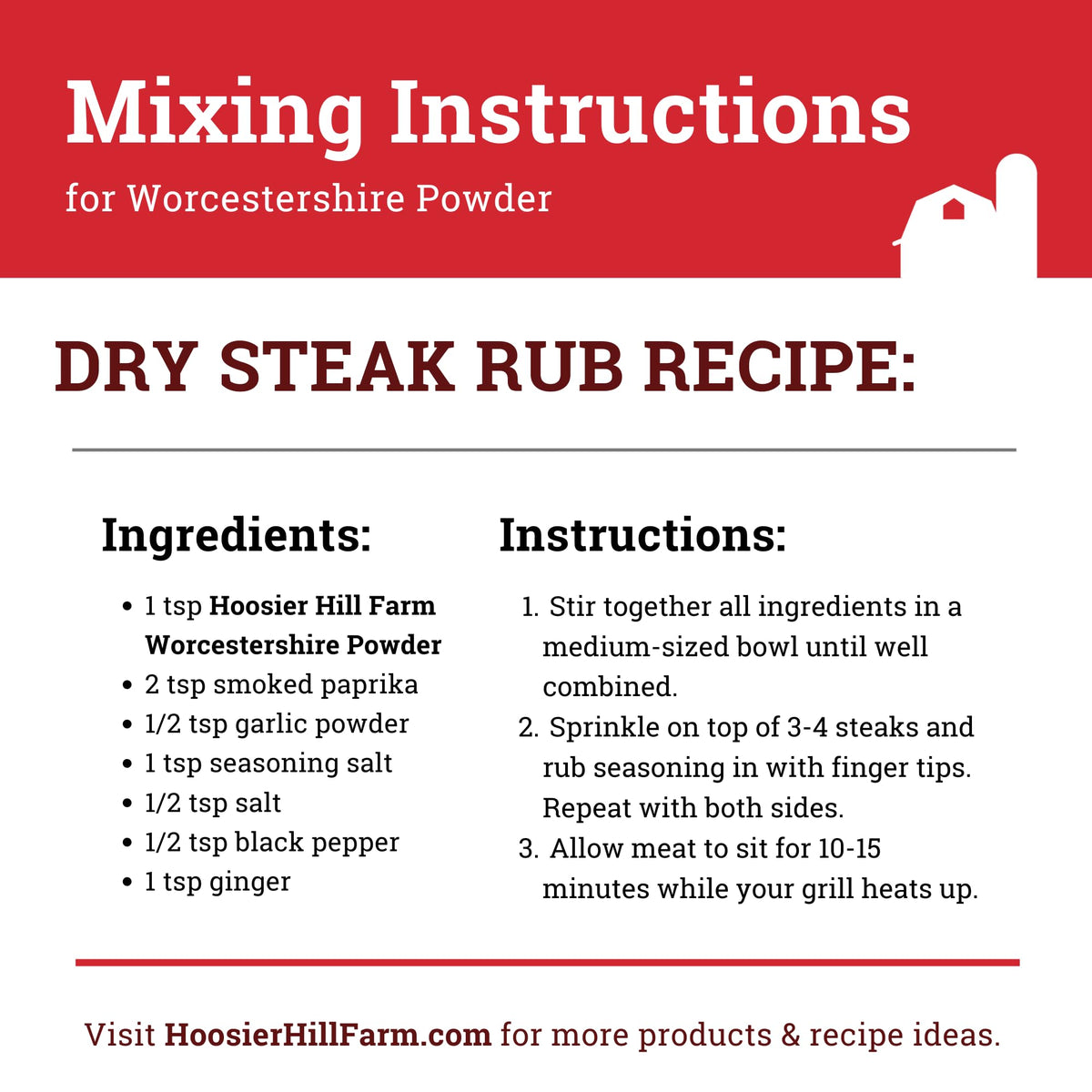 Hoosier Hill Farm Worcestershire Powder storage demonstrates easy shelf-stable spice storage.