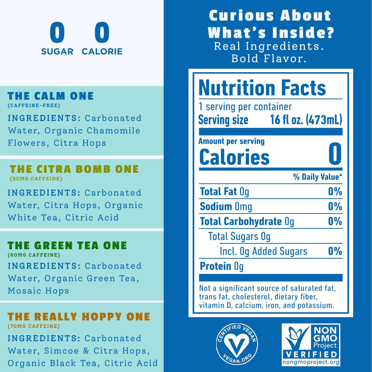 Hoplark Green Tea One can close-up, showcasing vibrant flavor and clean ingredients.
