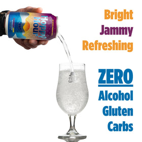 Gluten-free label close-up on Hoppy Hour showcases clean ingredients and mindful crafting