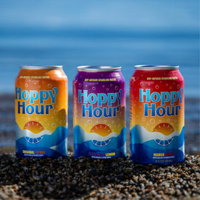 Hoppy Hour pour-close-up shows crisp citrus-forward aroma.