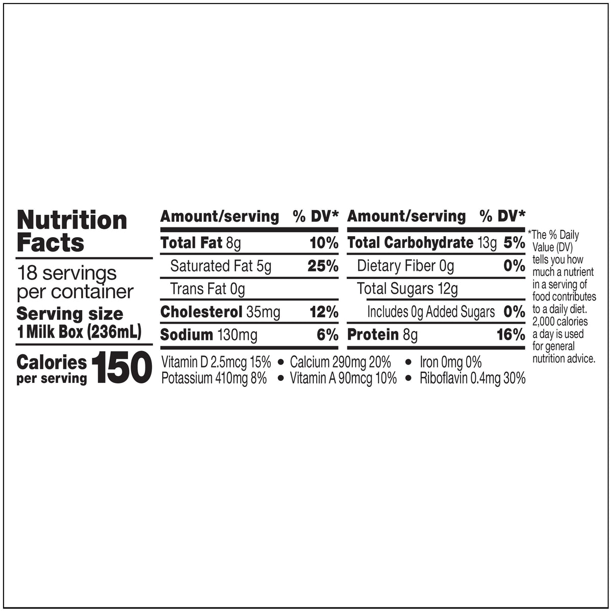 Horizon Organic calcium and vitamins support daily nutrition