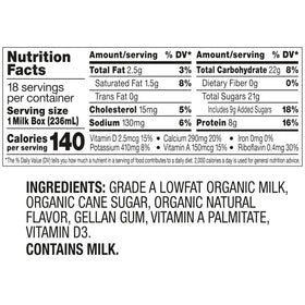 Horizon Organic lunchbox vanilla milk box pairs well with school meals and snacks