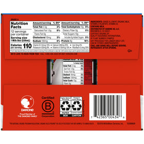 Horizon Organic milk box on-the-go packaging supports busy schedules.