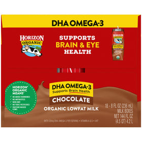 Horizon Organic shelf-stable milk box suitable for travel and storage