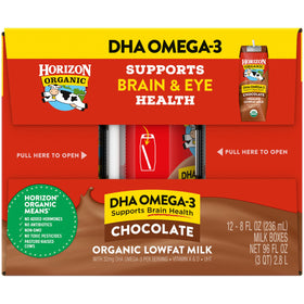 Horizon Organic shelf-stable packaging designed to avoid refrigeration.