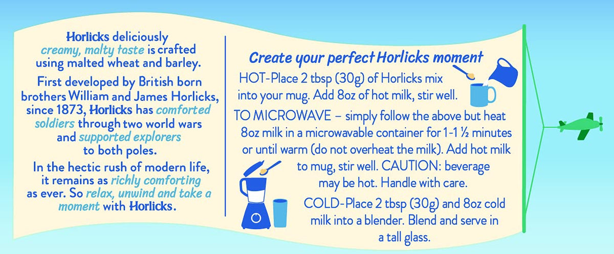 Close-up of Horlicks jar lid signaling easy storage and portion control
