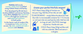 Close-up of Horlicks jar lid signaling easy storage and portion control