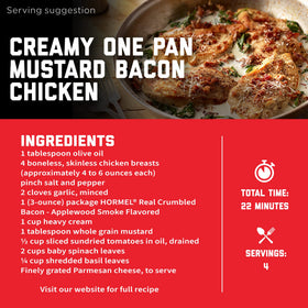 HORMEL bacon toppings sealable pouch keeps crumbles fresh for meals.