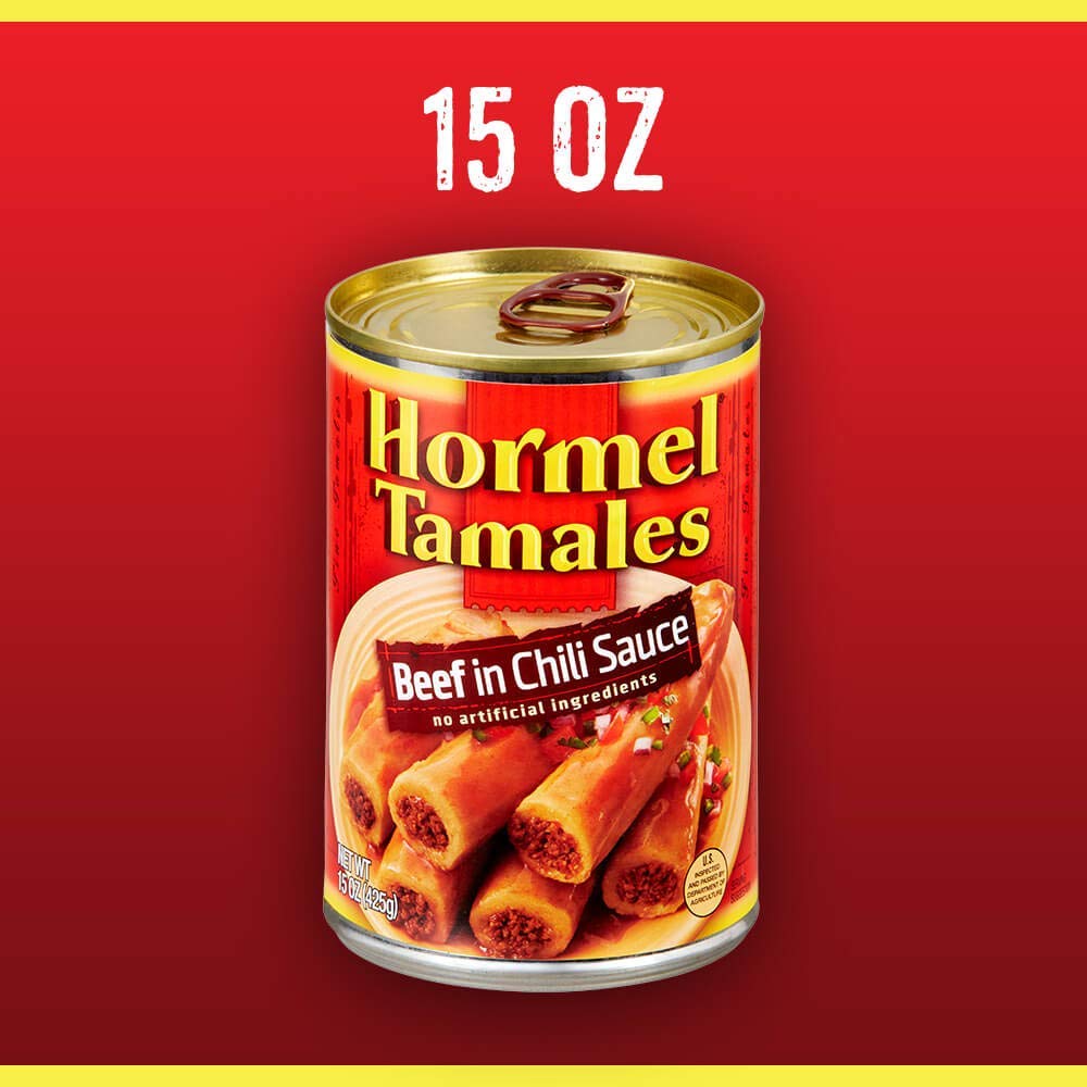 Eight-pack Hormel tamales offers a bulk, easy dinner solution.