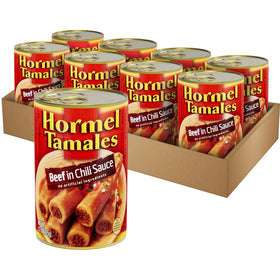 Hormel Beef Tamales 15 oz can, ready-to-heat for quick weeknight meals.