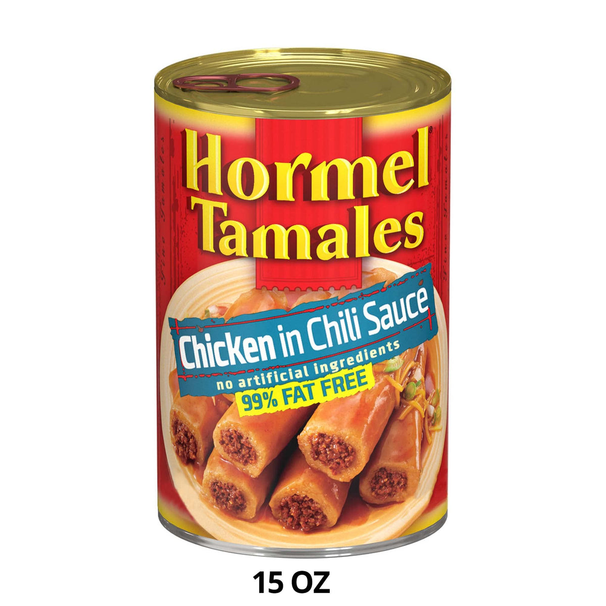 HORMEL Tamales slow-simmered in chili sauce, bold flavor