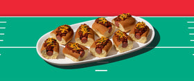 Hormel Chili layered in casserole and mac n cheese for flavor.