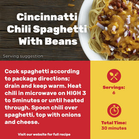 Hormel White Chicken Chili with Beans image for dips and toppings at gatherings.
