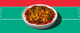 Hormel Chili with nachos as a flavorful dip or topping.