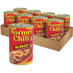 Hormel Chili No Beans can ready for quick, protein-packed meals.
