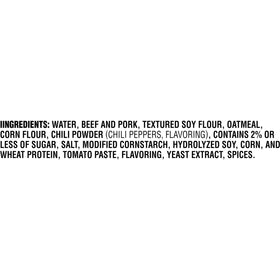 Gluten-free Hormel Chili No Beans in BPA-free can coatings.