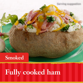 HORMEL Chunk Ham Smoked chunks closeup highlights tender, ready-to-use meat