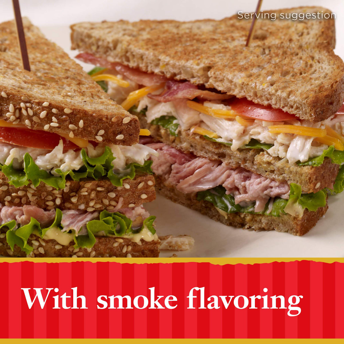 HORMEL Chunk Ham Smoked pasta dish topping boosts texture