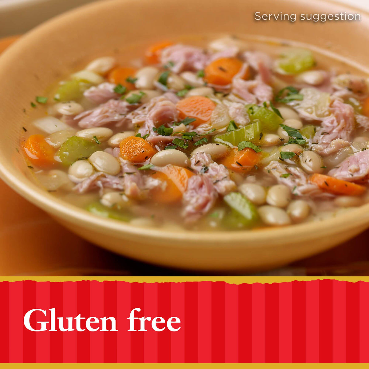 HORMEL Chunk Ham Smoked in soup add-in adds flavor and protein