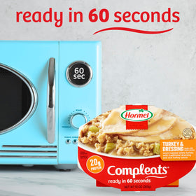 Hormel Compleats 60-second meal for quick lunch or dinner.