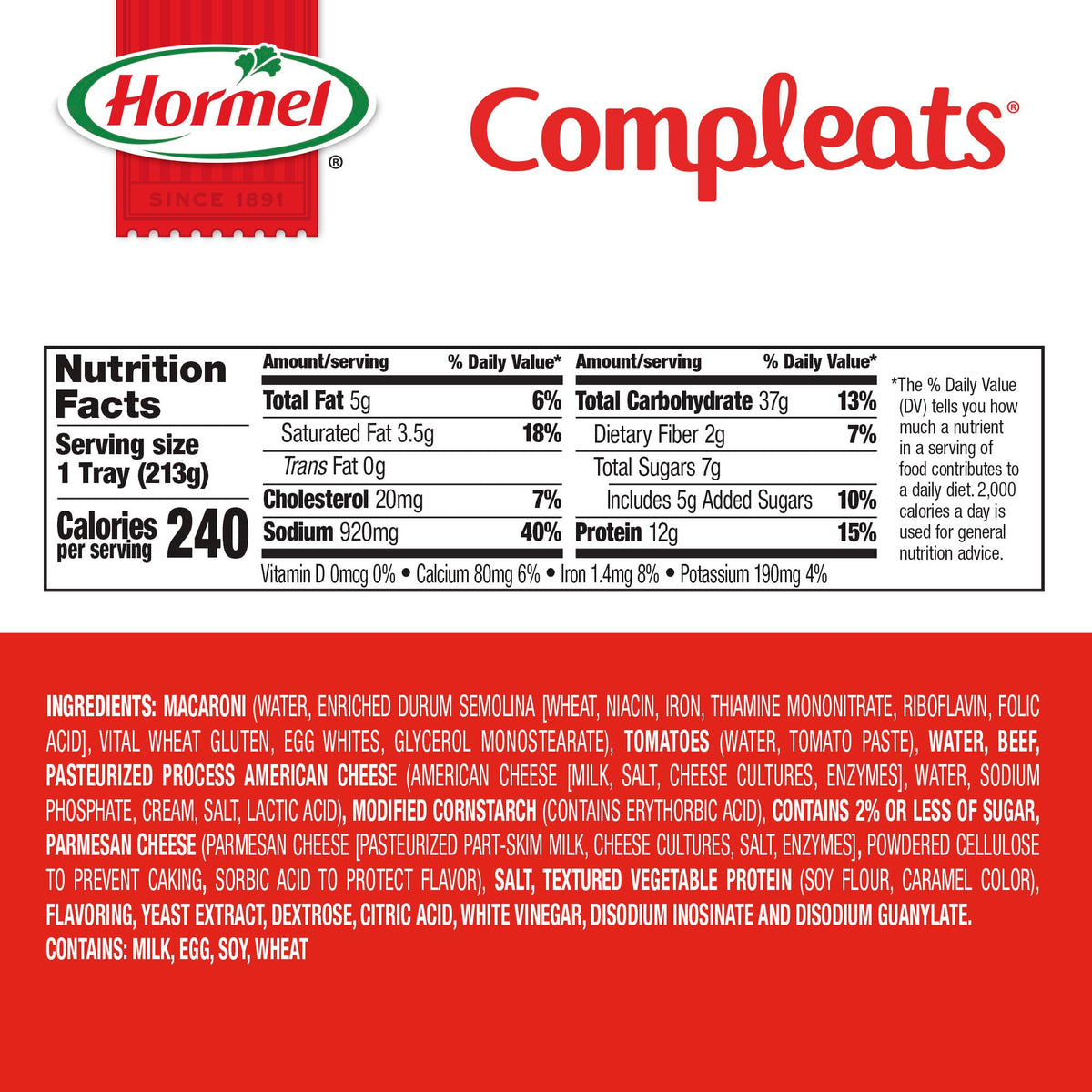 HORMEL COMPLEATS Beefy Mac & Cheese desk lunch with minimal cleanup.