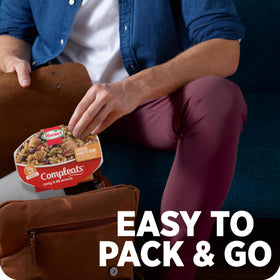 Hormel Compleats Chicken Burrito Bowl pantry-to-table convenience for busy days.