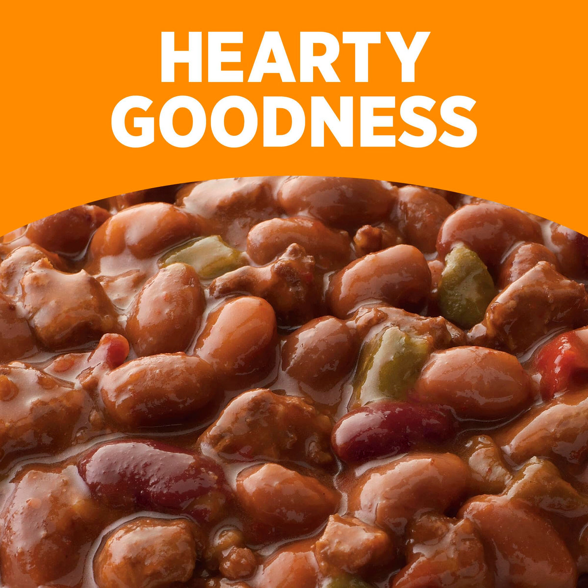 HORMEL COMPLEATS chili with beans desk lunch setup offers quick nourishment.