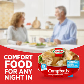 HORMEL COMPLEATS dinner-lunch idea, no prep or cleanup needed.