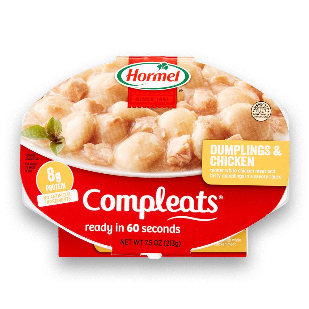 HORMEL COMPLEATS Dumplings & Chicken seven-pack box, convenient meals