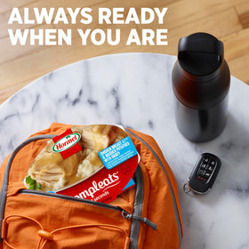 HORMEL COMPLEATS gravy swirl, flavorful finish for a hearty tray.