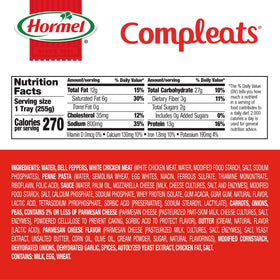 Hormel Compleats Italian Chicken & Penne six-pack display emphasizes value and convenience.