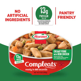 Hormel Compleats Italian Chicken & Penne contains no artificial ingredients.