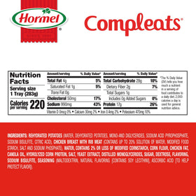 HORMEL COMPLEATS shelf-stable meal, quick pantry solution.