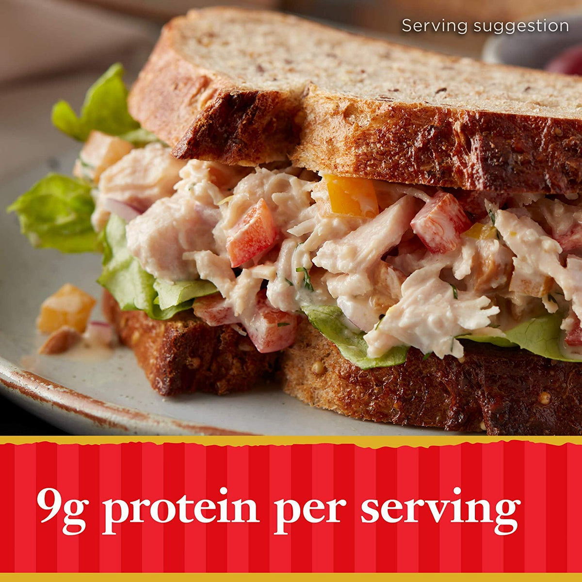 Hormel Premium Chicken Breast in Water with Rib Meat served in a bowl for quick lunches.