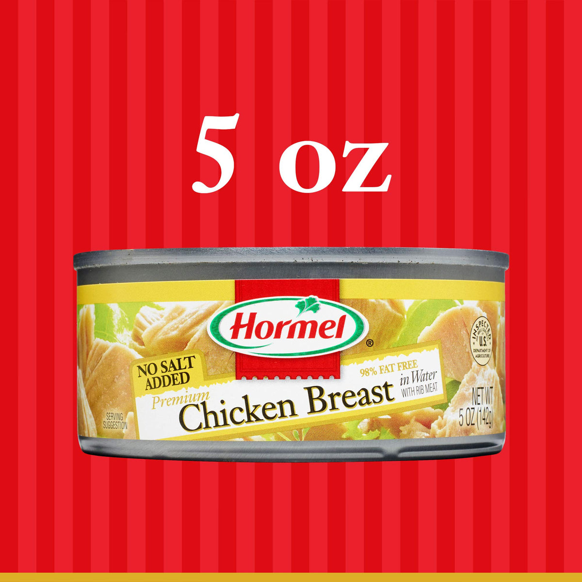 Protein-packed snack: Hormel Premium No Salt Added chicken chunks straight from the can.