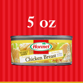 Protein-packed snack: Hormel Premium No Salt Added chicken chunks straight from the can.