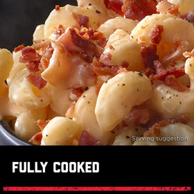 Hormel Real Bacon Bits topping a warm soup for extra flavor.