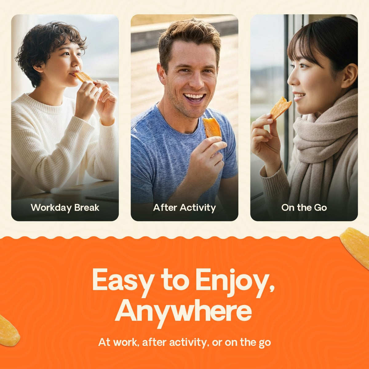 HOSHIMO kid-friendly snack in a lunchbox for school.