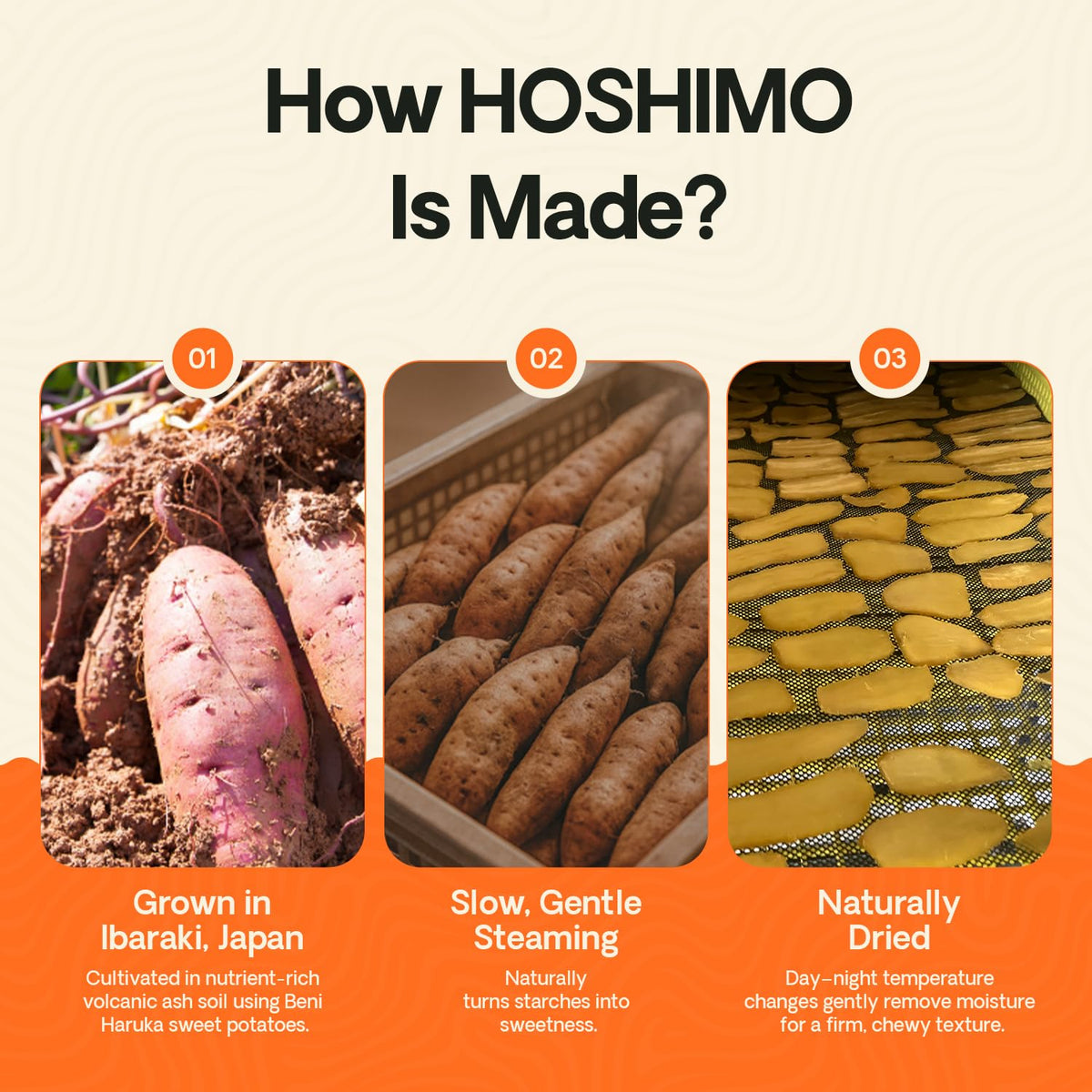 HOSHIMO travel-friendly snack ideal for journeys.