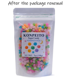 HOSHINOUTAGE Konpeito resealable packaging helps keep candy fresh