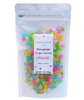 HOSHINOUTAGE Konpeito Utaboshi 7oz packaging showcases premium Japanese candy assortment, perfect for gifting.