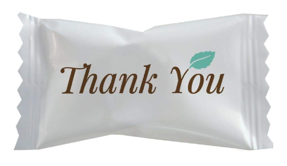 Hospitality Mints Party Sweets Thank You mints in six-pack, ideal for favors.