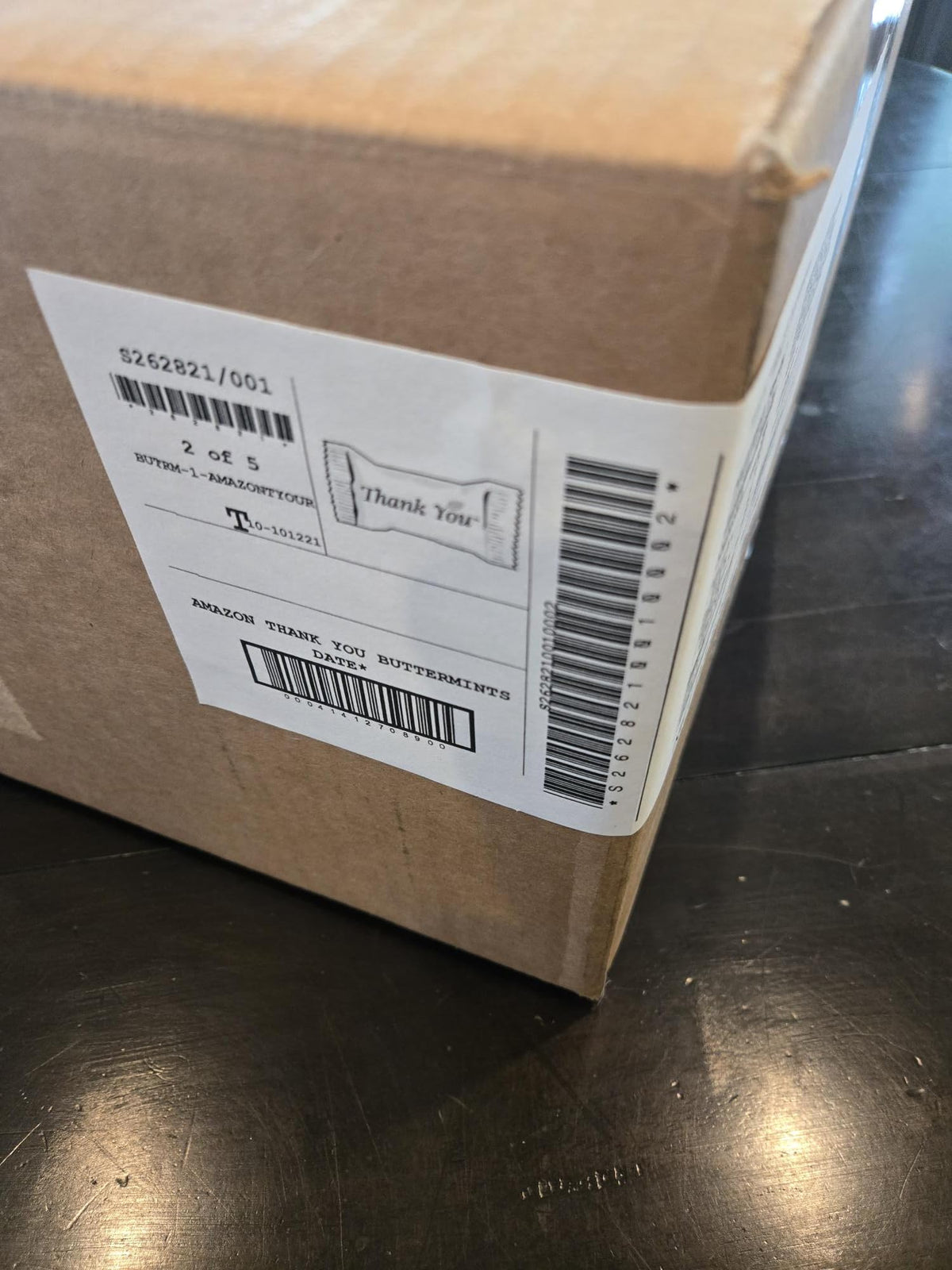 Hospitality Mints packaging label highlights bulk 1000 count for easy event stocking.